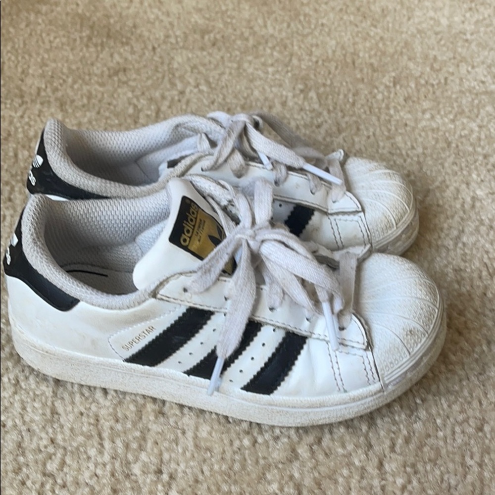 Little kid size 11K Adidas Superstar sneakers